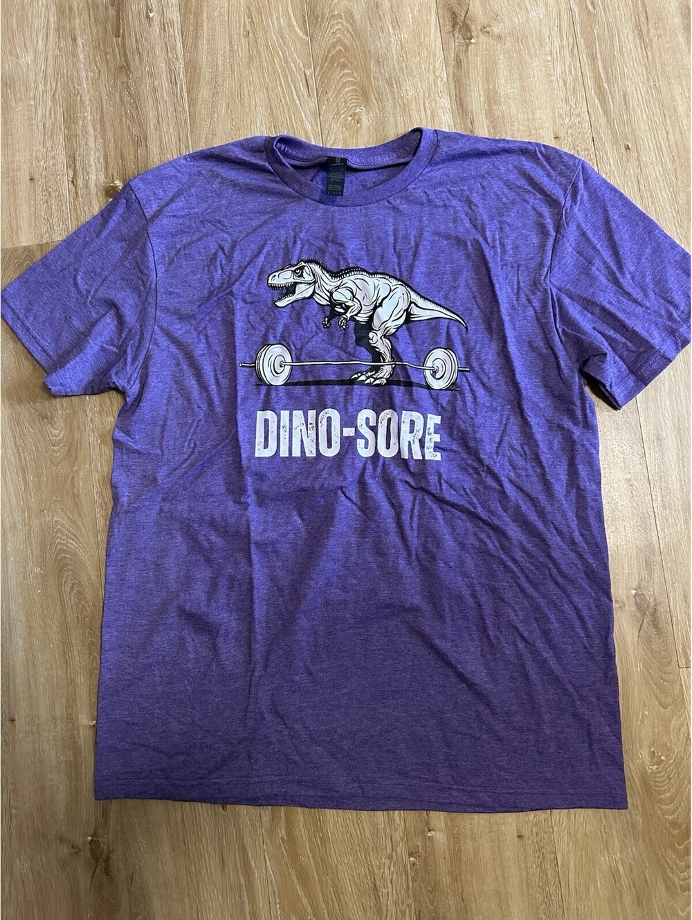 Funny Workout Shirt T Rex Lifting Weights Gym Dinosaur Shirt